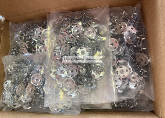 1-1/4&quot; 4-Claw Metal Fixing Washers Untuk Plate Gypsum Extruded Isolation Plate Thermalboard Fixed Backer Boards