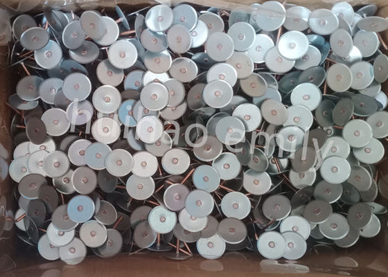38mm Tembaga dilapisi Cupped Head Weld Pin Untuk Saluran Isolasi