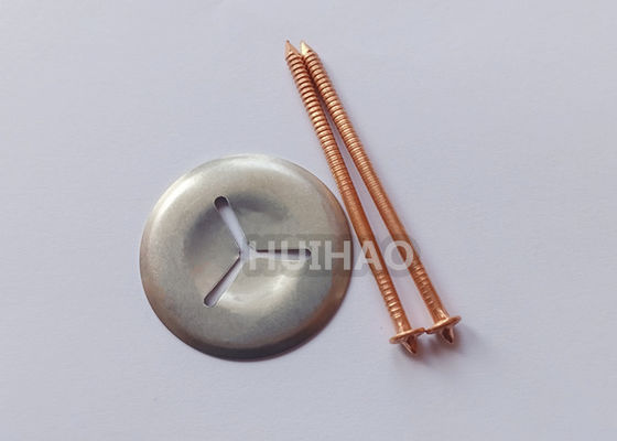 3x65mm Isolation Fastener CD Weld Stud Pins Dengan Lapisan Tembaga