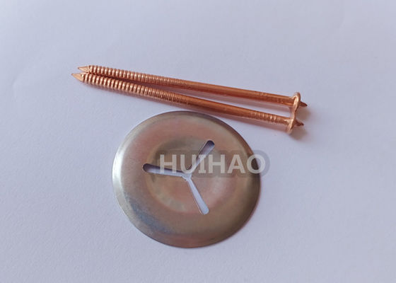 3x65mm Isolation Fastener CD Weld Stud Pins Dengan Lapisan Tembaga
