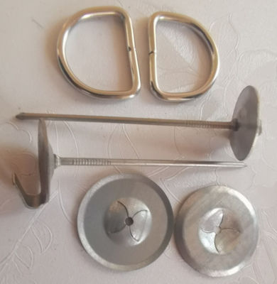 SS Lacing Anchor Hooks dan Washers untuk penutup insulasi termal