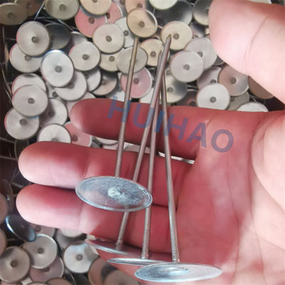 Insulasi Kepala Cangkir Pin Las Dengan Dasar Bulat 30 Mm Untuk Isolasi Saluran HVAC