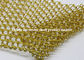 Spiral Weave Diameter 1.2mm Aluminium Mesh Fabric Untuk Ceiling Dekorasi Hotal