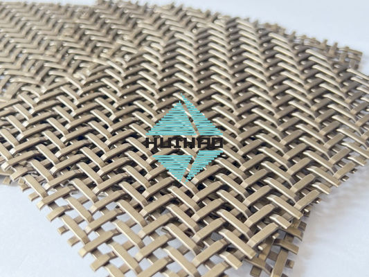 Mendukung Desain Pola Dekoratif Wire Mesh untuk Lemari Lebih ketebalan 0,105 INCH