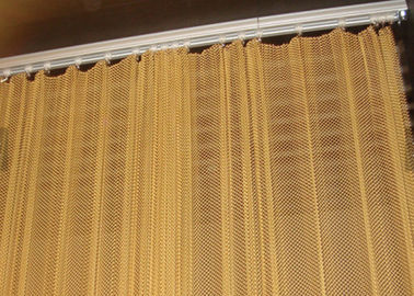 Aluminium Coil Mesh Curtain Dengan Metal Track