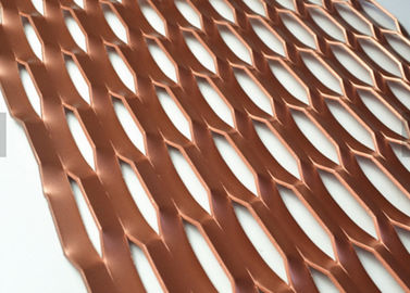 Fasad Jaring Ekspansi Aluminium Eksterior Dengan Warna PVDF