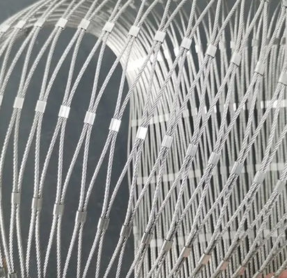Arsitektur Fleksibel 2' 'X 2' 'SS304 Tali Mesh Untuk Keamanan