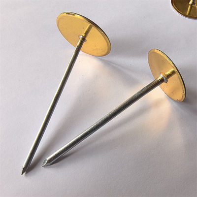 12Ga X 70 mm Galvanized Steel Cup Head Selded Pins Untuk Isolasi Saluran HVAC