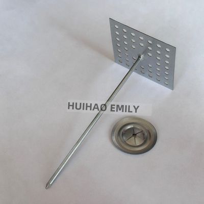 50mmx50mm Pengikat Pengisolasi Dasar Berlubang Dengan Mesin Cuci Mengunci Sendiri