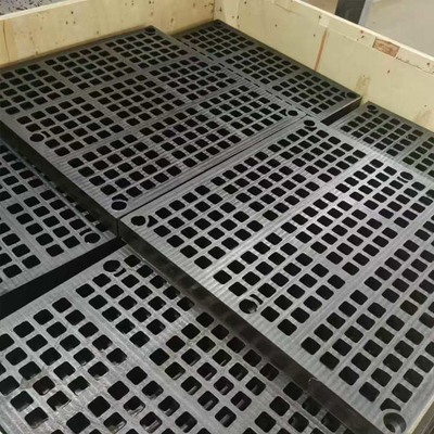Modul Deck Media Karet Vibrating Screen Mesh untuk aplikasi Bijih Anti-penyekatan