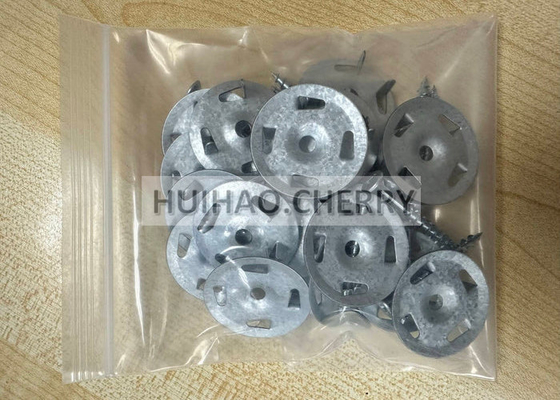 Pengencang Washer Papan Insulasi Baja Galvanis 1-1/4" Untuk Stud Kayu Atau Logam