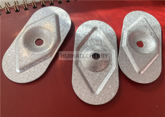 Plat pengikat baja berlapis aluminium seng 75mm untuk memasang isolasi atap dan papan penutup