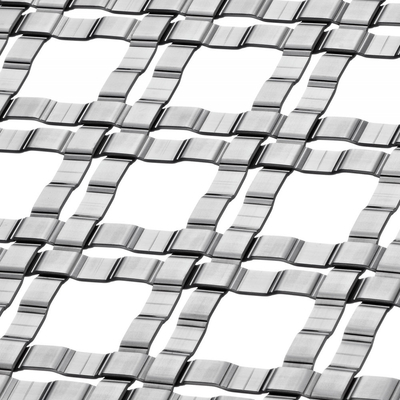 Custom Stainless Steel Wire Mesh Untuk Bangunan Fasad
