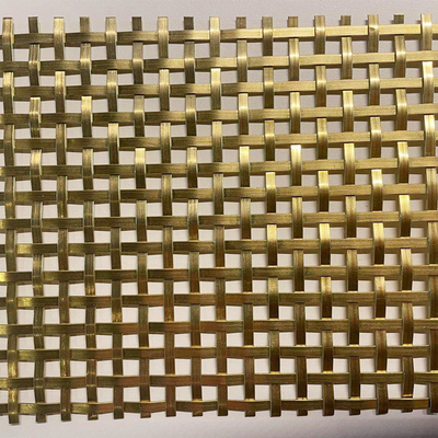 Perunggu Hias Wire Mesh Untuk Bangunan Eksterior Fasad
