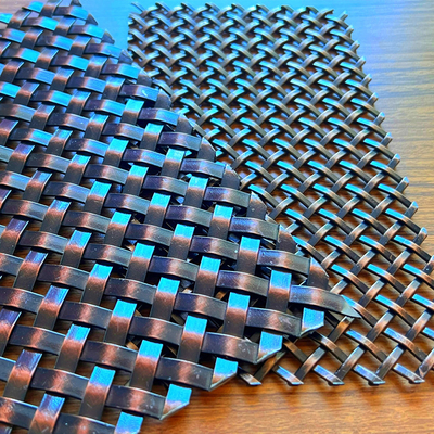 Perunggu Hias Wire Mesh Untuk Bangunan Eksterior Fasad