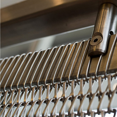 Balanced Spiral Wire Mesh Untuk Tirai Logam