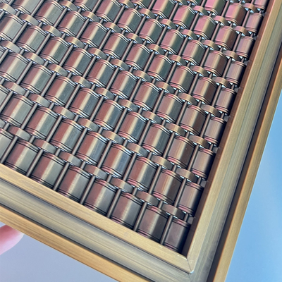 Kuningan Lift Metal Mesh Dengan Finish Sikat