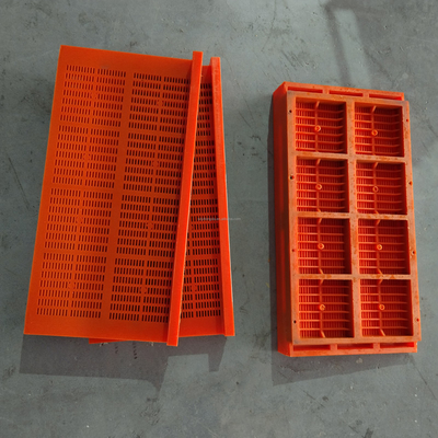 Polyurethane Self Cleaning Dewatering Screen Mesh Ketebalan 30-40mm