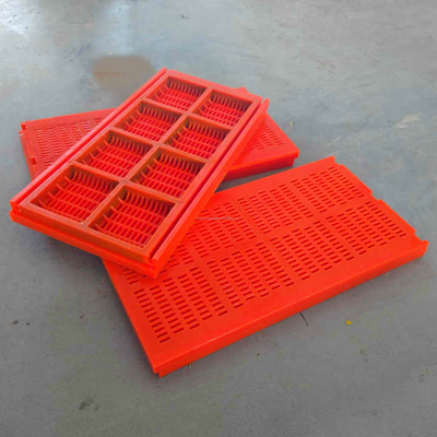 Polyurethane Self Cleaning Dewatering Screen Mesh Ketebalan 30-40mm