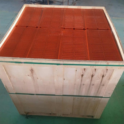 Polyurethane Self Cleaning Dewatering Screen Mesh Ketebalan 30-40mm