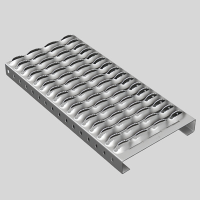 Panel Jaring Arsitektur Aluminium Berlubang Untuk Platform Grating Grip Strut