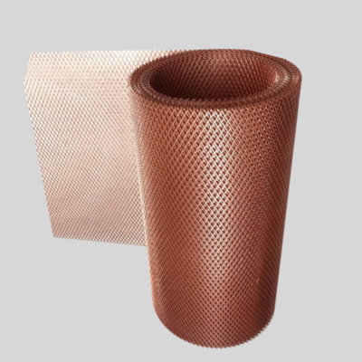 Tembaga diperluas Kuningan Electromagnetic Shielding Mesh Untuk Kamar Terlindung