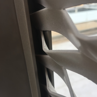 PVDF Coated Hook Up Frame Expanded Metal Mesh Untuk Panel Dinding Curtan Eksternal