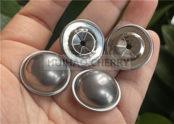 7/8" 22mm Stainless Steel Self Locking Caps 7.8mm Hieght X 22mm OD Untuk Mematukan Bahan Isolasi Termal dan Akustik
