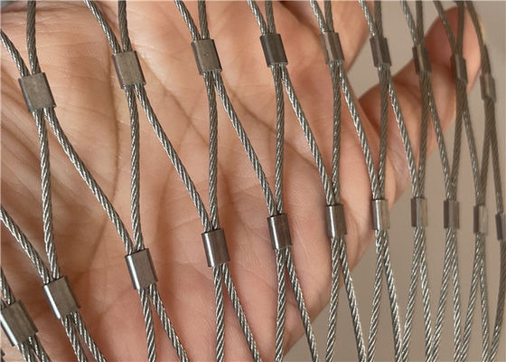 Pagar Jaring Kabel Baja Tahan Karat yang Fleksibel & Tahan Lama Untuk Pengisi Railing