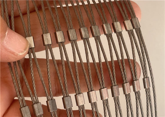 Jaring Jala Tali Baja Tahan Karat 3.0mm untuk Pencegahan Jatuh yang Digunakan untuk Pengisian Pagar Pengaman