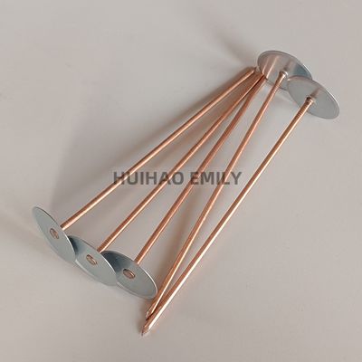 Pin Isolasi Las Stud Kepala Cangkir 2.7mm Untuk Memasang Pembungkus Saluran Fiberglass