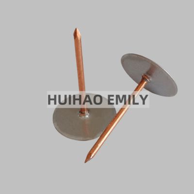 Pin Las Las Kepala Cangkir Baja Galvanis 50mm Untuk Mengamankan Insulasi Di Dalam Fabrikasi