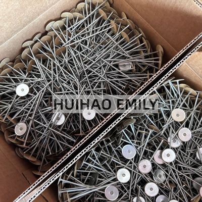 Pin Las Isolasi Kepala Cangkir Berlapis Tembaga 2.7x50mm Dengan Washer Penahan