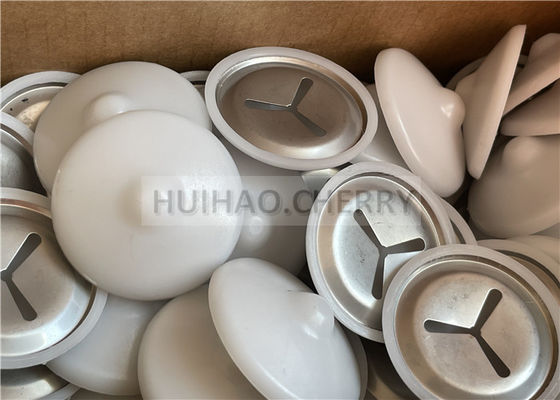 Klip Peredam Suara Baja Tahan Karat Grade 304 Dengan Polikaps Putih 38mm Dipasang Pada Pin Las CD