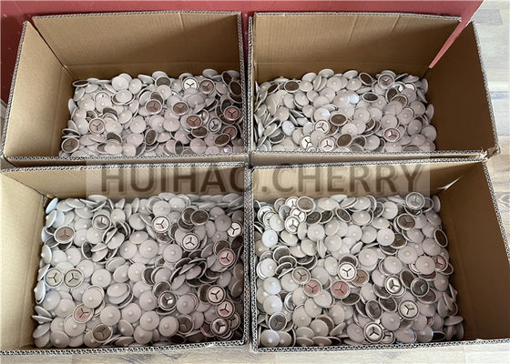 Klip Peredam Suara Baja Tahan Karat Grade 304 Dengan Polikaps Putih 38mm Dipasang Pada Pin Las CD