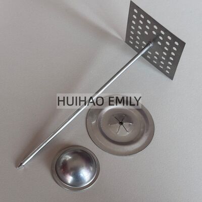 2.7mm Dia Glass Wool Isolation Hanger Nails Dengan Self Locking Washer