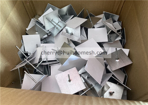 Pin dan Washer Insulasi Dinding atau Langit-Langit Baja Lapis Seng (Panjang 63mm) Dengan Perekat (Lengket) di Bagian Bawah