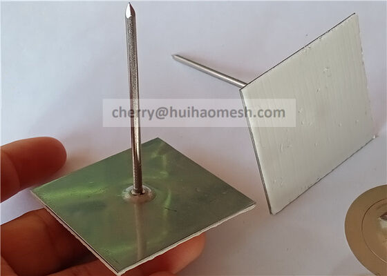 Galvanized Steel Insulation Stick Pins And Washers Untuk Mengabdi Papan Isolasi Untuk Dinding, Langit-langit, Dan Lantai