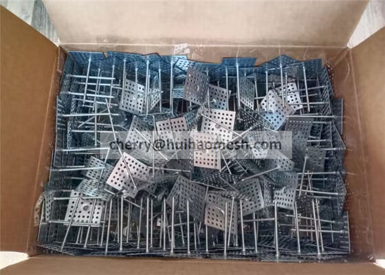 2 × 2 "Basis Pengisolasi yang Dibocorkan Pin Pengikat Baja Galvanis Atau Baja Tidak Berkarat