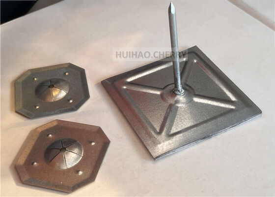 12 Gauge Isolasi Stick Pin Dan Washers Galvanized Steel Rockwool Isolasi Pin