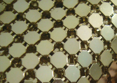 Kain Sequin Logam Aluminium Fleksibel 3mm Untuk Dekorasi Interior