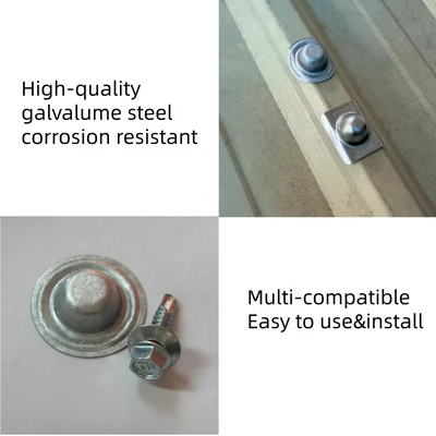 36mm Waterproof Roofing Screw Caps Cover Washer Seal Kebocoran di atas sekrup yang terpapar
