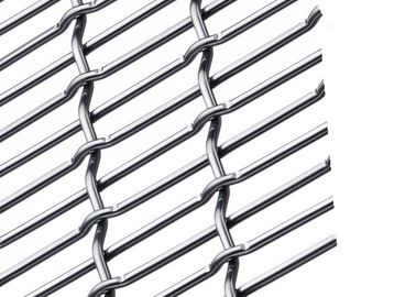 Kunci Crimped Dekoratif Wire Mesh Untuk Waiting Room Partisi