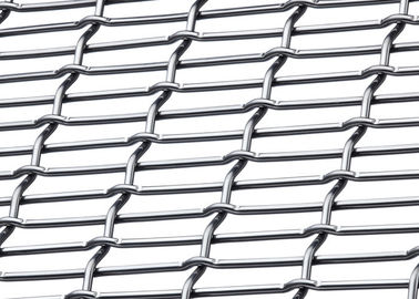 Kunci Crimped Dekoratif Wire Mesh Untuk Waiting Room Partisi