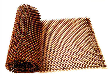 Aluminium Coil Mesh Curtain Dengan Metal Track