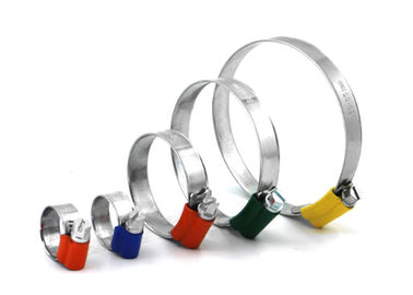 British Hose Clamp Dengan Tabung Perumahan, Isolasi Logam Clamping Band Selang Klip