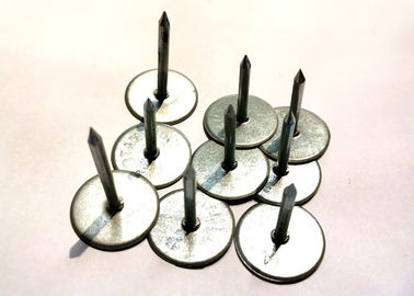 Galvanized Steel Cupped Head Stud Welding Pins untuk Duct Liner 30mm 38mm