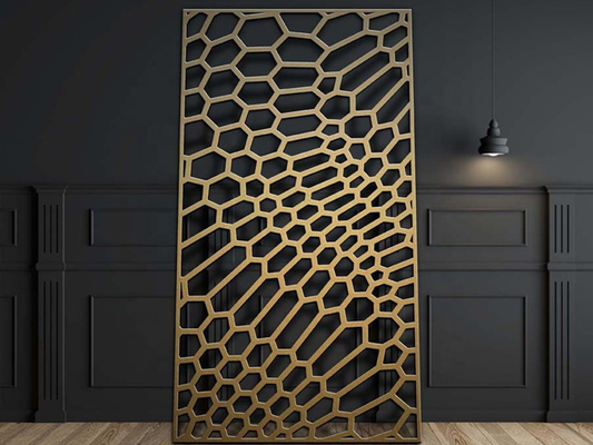 Panel Jaring Aluminium Potong Laser 1220x3050mm untuk Pagar Eksterior