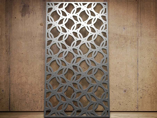 Panel Jaring Aluminium Potong Laser 1220x3050mm untuk Pagar Eksterior