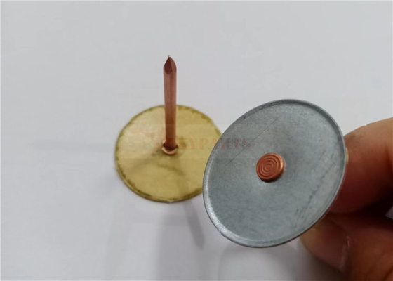 12 Ga X 38 mm Isolasi Cupped head weld pins Untuk Isolasi HVAC